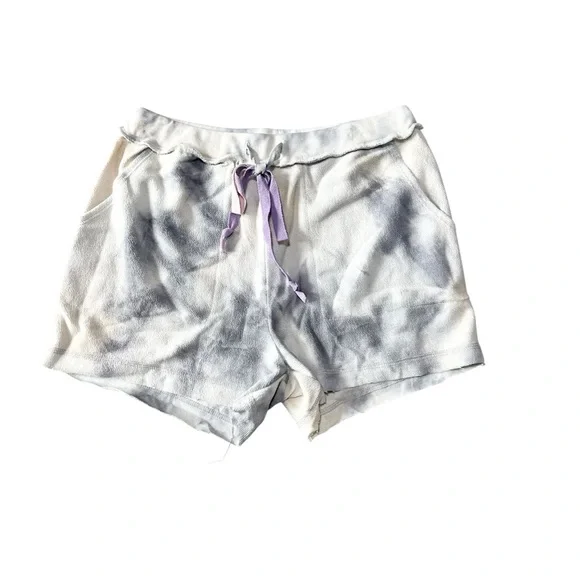 KIRIOUS LOS ANGELES Tie Dye Knit Drawstring Shorts Size Small NWT - Picture 2 of 6